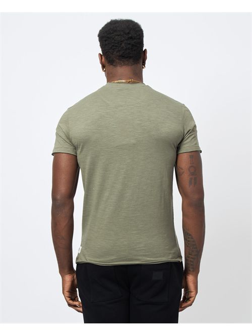 Yes Zee Raw Cut Cotton Crew Neck T-Shirt YES ZEE | T722-TL000979